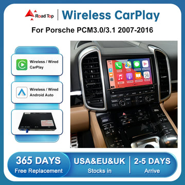 Wireless CarPlay Android Auto for Porsche Boxster 718 Macan Cayman Cayenne 911/918 PCM3.0 PCM3.1 2007-2016 with Mirror Link