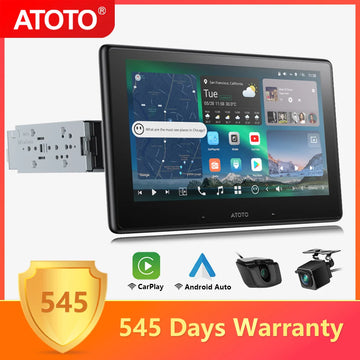 ATOTO 10" inch Android 13 Single 1 Din Car Stereo 8G+128G Bluetooth Apple Carplay Screen Android Auto Radio 1Din Head Units X10