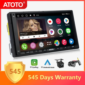 ATOTO Universal 7 inch Android Car Stereo Double 2 Din Multimedia Player Carplay Screen Android Auto 2Din Bluetooth Radio A6