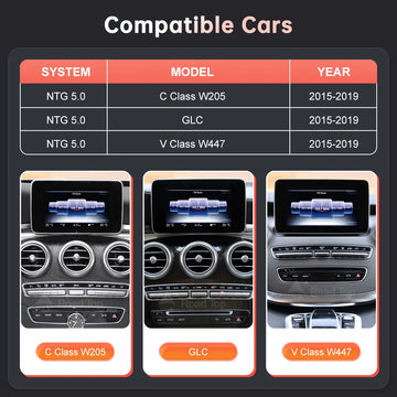 Linux Multimedia Screen Wireless CarPlay Android Auto for Mercedes-Benz W205 W176 GLC A C V Class W447 CLA GLA 2015-2018 NTG5.0